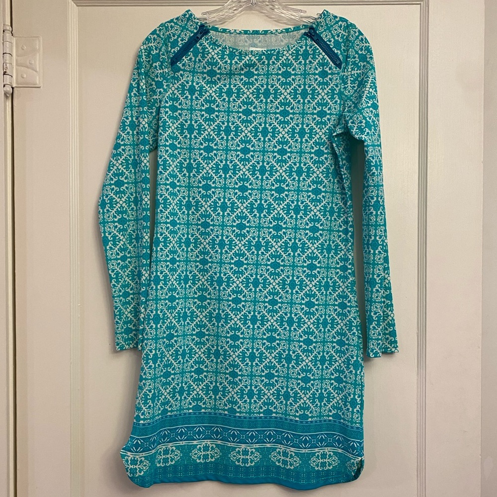 Teal Cabana Life dress SPF 50